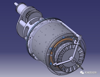 【发动机电机】国产涡轮螺旋桨发动机模型3D图纸 CATIA设计